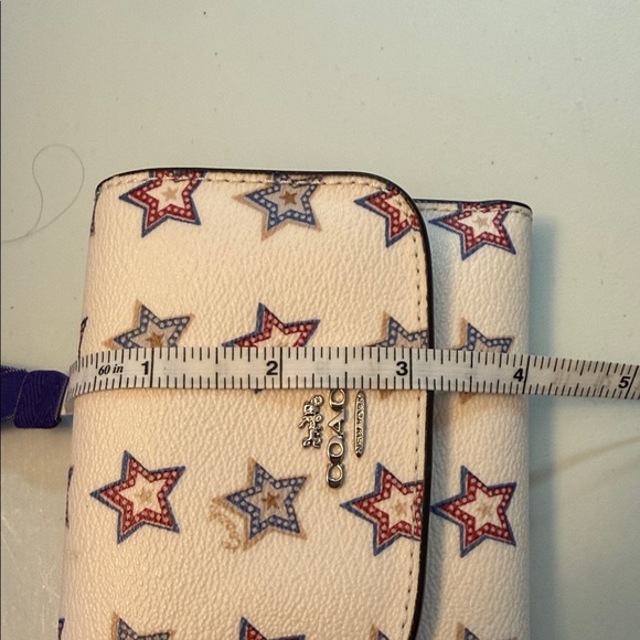 Coach Cream/Navy with Western Star Small Wallet - Picture 6 of 7